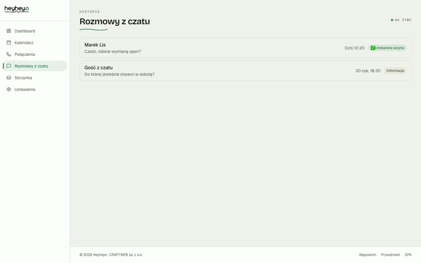 Rozmowy z czatu - Heyheyo