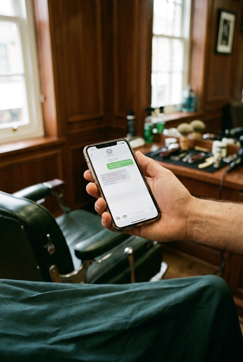 Wysyła SMS z potwierdzeniem