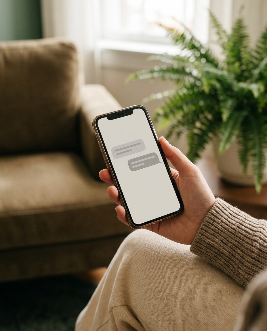 Wysyła dyskretny SMS